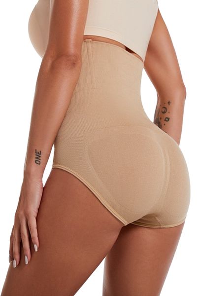 zenifique Zenifique High Waist Corset Shapewear, Beige, Size XL-XXL