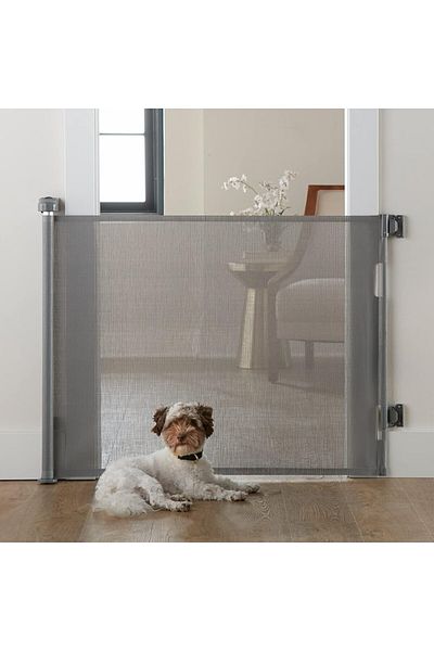 indiggo Barieră de siguranță retractabilă și extensibilă, design FlexiBlock® de 140 cm