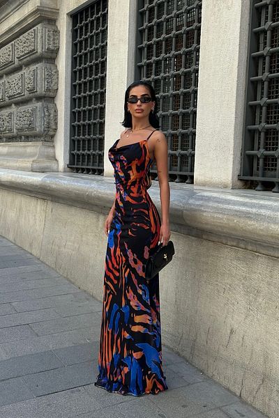 boutiquen 6050 ΦΟΡΕΜΑ ΜΑΞΙ ΜΕ ΣΧΕΔΙΟ ΕΛΑΣΤΙΚΟ ΛΥΚΡΑ