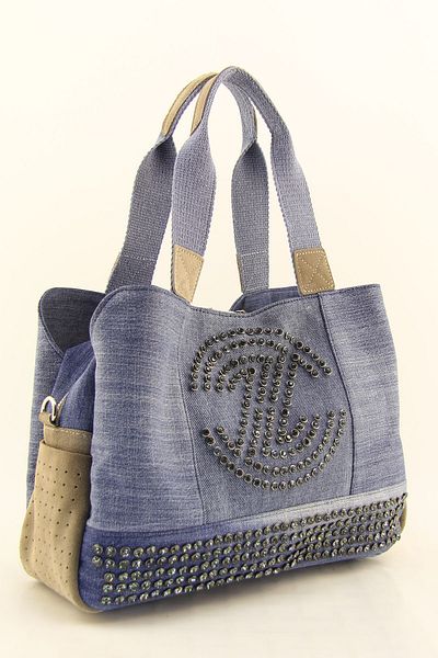 HNB Women's Mink Casual Retro Denim Multi-Eye Shoulder Bag