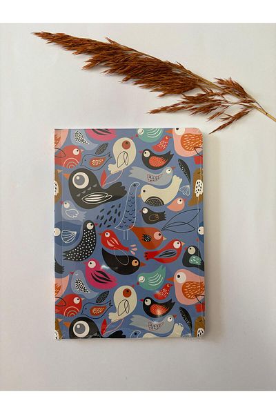 Adalinhome Atakids Lizy Striped School Notebook (15×21 Cm, 80 Sheets)