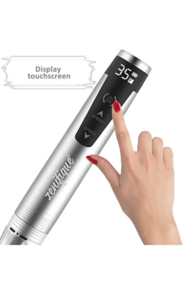 zenifique Freza De Unghii Fara Fir, Zenifique, 35000 Rpm, Manichiura-Pedichiura, Reincarcabila, 5 Capete, Gri