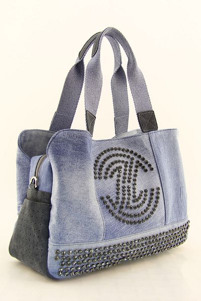 HNB Women's Casual Retro Denim Multi-Eye Shoulder Bag