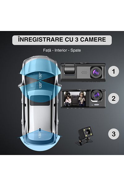 OEM Car DVR Full HD 1080P, 130° angle, motion sensor, loop recording, compact design