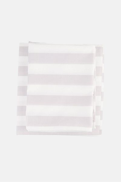 BEBEHOME Soft And Rich Stripe Flat Sheet, Multicolor
