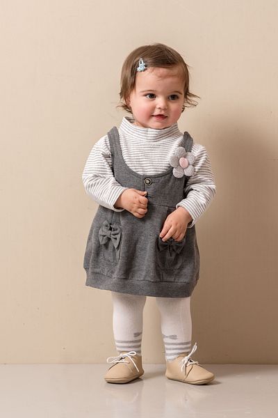 JNF kids Striped Bodysuit (with Pantyhose Gift)