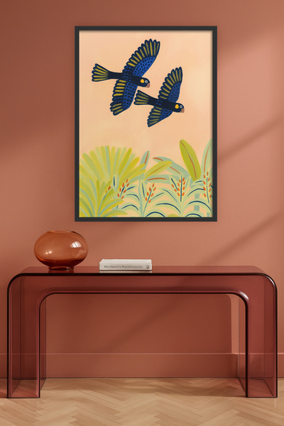 HOMEPACK Single Wooden Framed Painting Single Piece Poster Painting Tkkarina-25