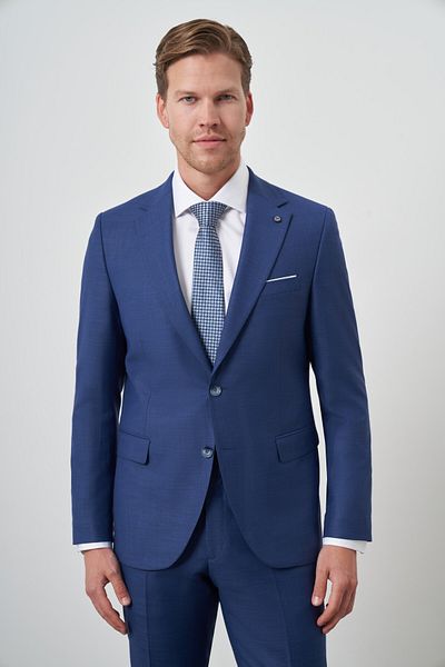 Morven Men's Parliament Polyviscose Slim Fit Mono Collar Suit