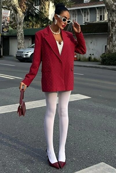 Genel Markalar Taş Detaylı Premium Blazer Ceket 6122