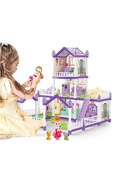 Smart Vibe Casuta de Papusi Sofia DollHouse SmartViBE™, Set de Joaca DIY cu 192 PIESE