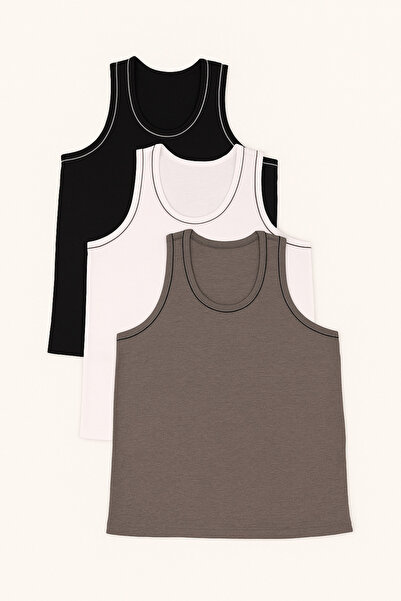 nacar çarşı Ανδρικό Σετ Ποδηλατικό 3 τεμαχίων με Χοντρά Λουράκια, Βασικό Άνετ...