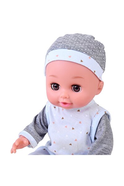 indiggo Baby Doll for Children, CuteBaby, with Rubber Head, Hands and Feet, Closes Eyes, with Sound