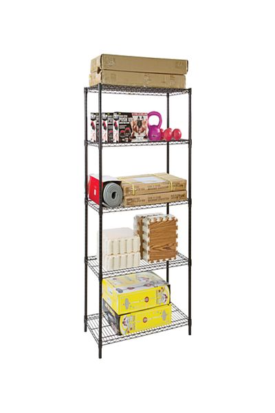 HONEYBEE 5-Tier Adjustable Shelves Durable High Quality Steel Wire Rack