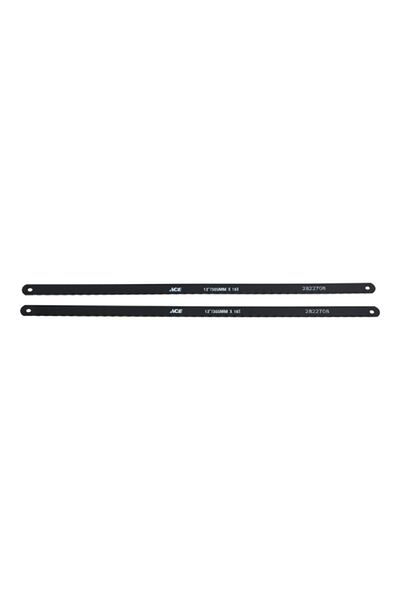 ACE 2-Piece 18-TPI Sturdy Bi-Metal Hacksaw Blades Black 12inch
