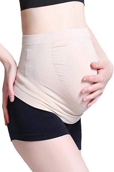 zenifique Elastic Maternity Support Belt, Beige, Size XL