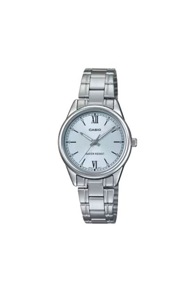 Casio ساعة كاسيو النسائية التناظرية ذات الميناء الأزرق - LTP-V005D-2B3UDF