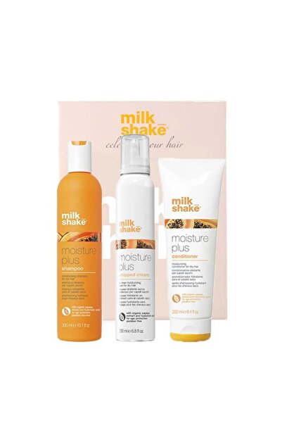 Milkshake Milk Shake Moisture Plus Kit: Sampon 300ml + Balsam 250ml + Spuma Balsam 200ml Hidratare Intensa