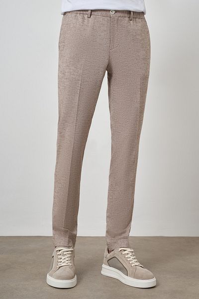 Morven Men's Mink Trend Full Elastic Slim Fit Trousers