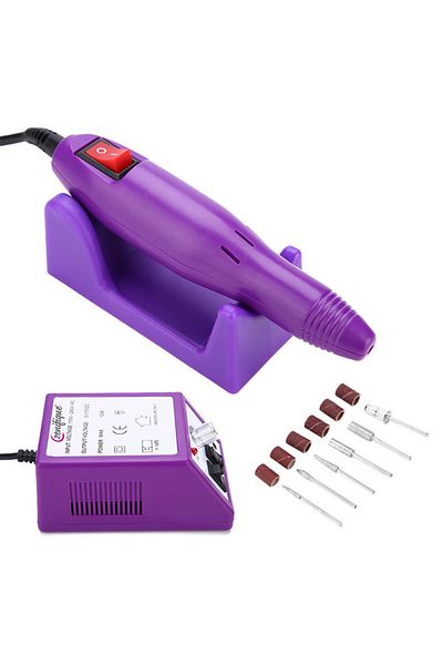 zenifique Zenifique® Professional Nail File, Electric False Nail File 20,000 Rpm, Purple