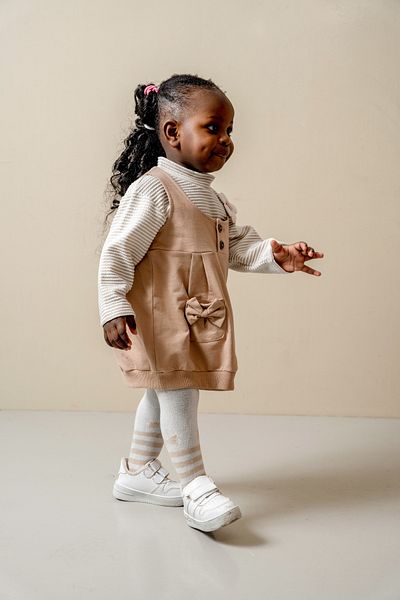 JNF kids Striped Bodysuit (with Pantyhose Gift)