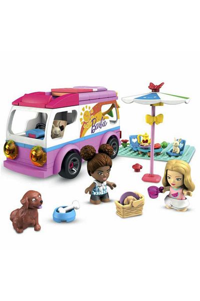 MEGA Mega Constux Barbie construction set, RV Adventures, 123 pieces and 20 accessories