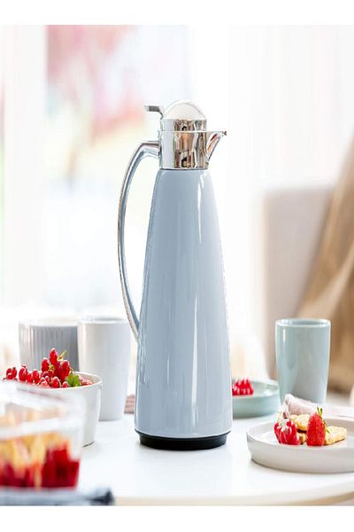 emsa Campo Thermal Jug, 1L, Pastel Blue – ABS Plastic, Stylish, and Insulated
