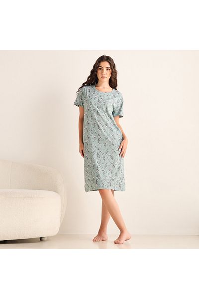 FAV فستان نوم بطبعة زهور