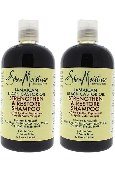 Shea Moisture Jamaican Black Castor Oil Strengthen, Grow And Restore Shampoo For Unisex, 13 Oz.