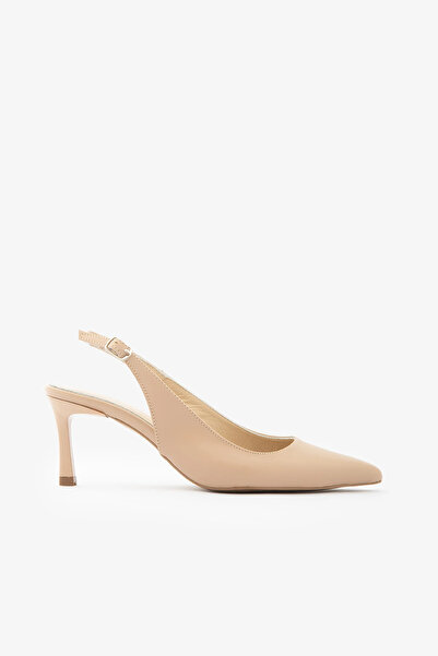 SAYL Pantofi cu toc subțire stiletto din piele naturală cu curele la gleznă