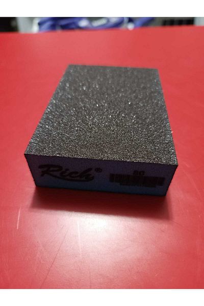 Rich 80 Grit Sponge Sandpaper Flat Cut