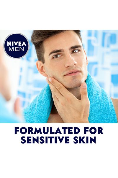 NIVEA MEN Sensitive Shaving Cream, Alcohol-Free for Sensitive Skin, 100ml, Pack of 2