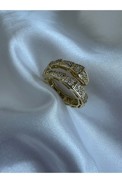Petra Jeweils Petra Snake Gold Steel Ring
