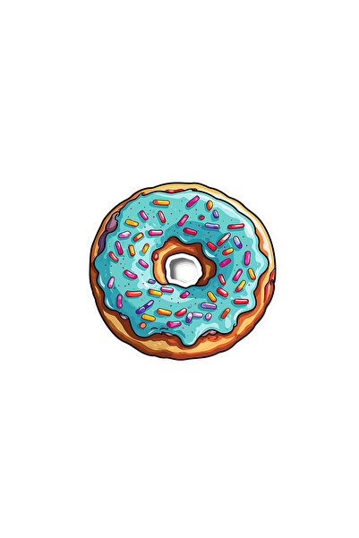 INOVATIX Set de 8 bucăți, autocolant Angela Donut, INOVATIX®. 6 cm