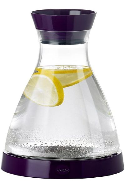 emsa Flow Friends Keep Cool Carafe, 1.0L, Blackberry – Stylish & Insulated Glass