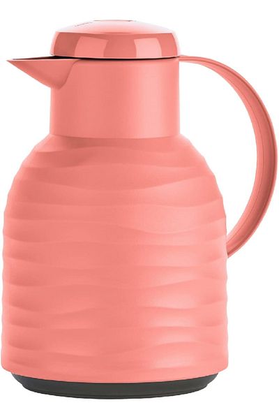 emsa Samba Wave Vacuum Jug, 1L, Coral Red – Stylish, Durable & Insulated