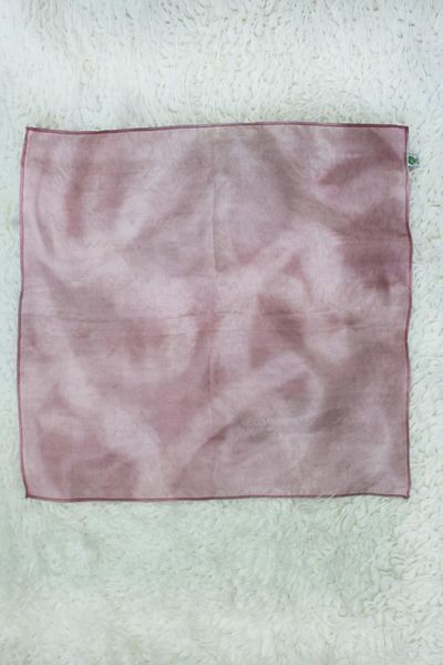 Defne&Apollon İpekçilik 100% Pure Silk Hand Painting Square Scarf - 55 X 55 Design - Powder Pink