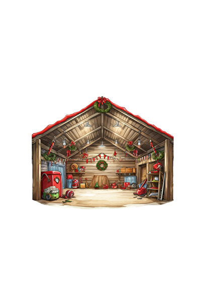 INOVATIX Set de 8 piese, autocolant hambar decorat de Crăciun, INOVATIX®. 6 cm