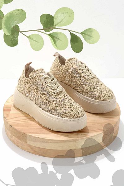 Bambi Beige Women's Sneaker K 01320302216