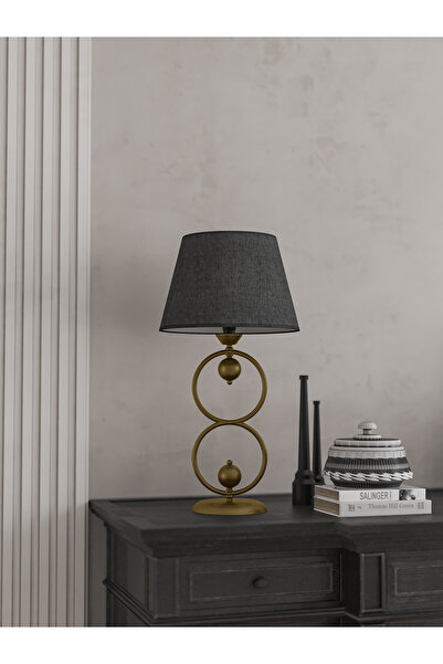 avizade Monarq-Tumbled Case Gray Hat Table Lamp | Office, Home, Decorative Lighting - E27