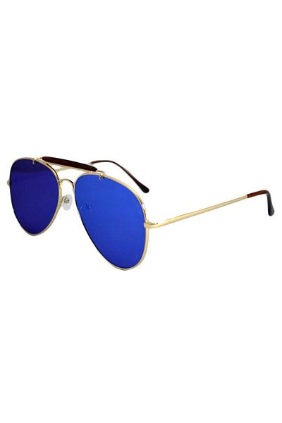 THEICONIC Ochelari de soare Aviator Outdoorsman Albastru - Auriu