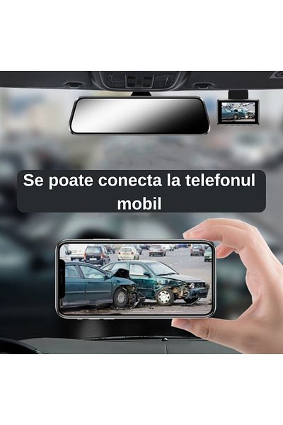 Smartio Dash cam with 2 shooting angles, full HD and 4-inch screen