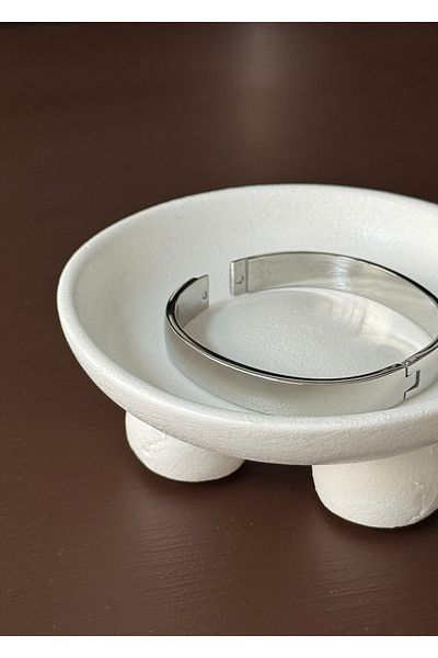 KİLİGİSTANBUL Steel 1 cm Thickness Basic Handcuff Bracelet (6.50 cm Diameter)