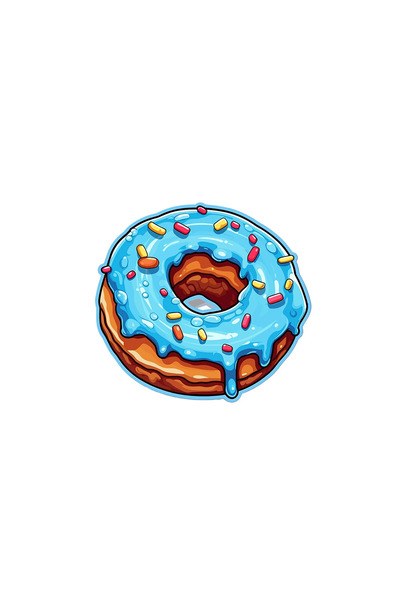 INOVATIX Set de 8 bucăți, autocolant gogoașă Afrodita, INOVATIX®. 6 cm