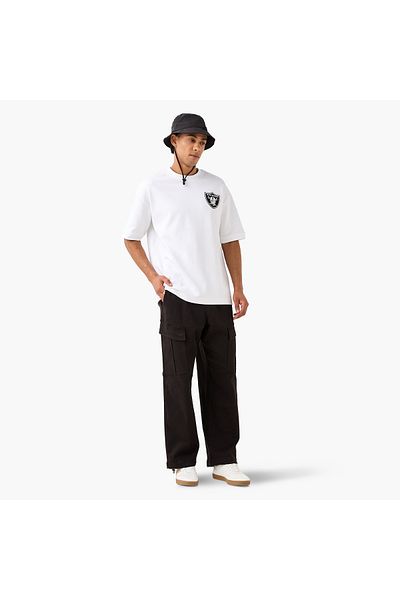 SP Characters NFL Print Crew Neck T-shirt with Short Sleeves