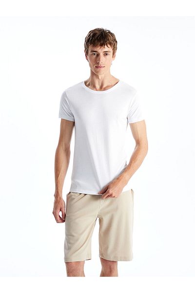 LC Waikiki New Season Crew Neck Combed Cotton Men's Undershirt 2-Piece - S5La87Z8