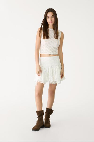 Stradivarius Sleeveless lace top