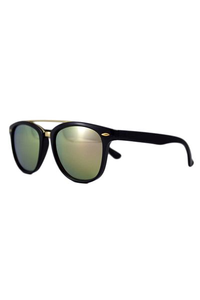 THEICONIC Wayfarer Passenger X Sunglasses Pink Reflections - Black