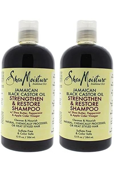 Shea Moisture Jamaican Black Castor Oil Strengthen, Grow And Restore Shampoo For Unisex, 13 Oz.