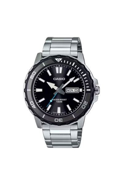 Casio CASIO Men's Analog Black Dial Watch - MTD-125D-1A3VDF