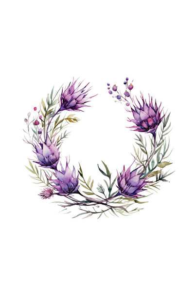 INOVATIX Set of 8 pieces, Maraschino Flower Garland Sticker, INOVATIX®. 6 cm